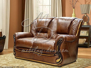 Кожаный диван «Изабель 2» (2м) от магазина Мебельный дом