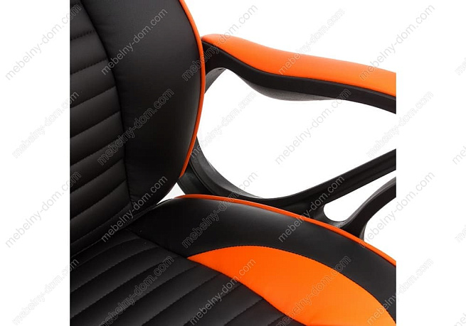 Офисное кресло Leon черное / оранжевое. Фото 6