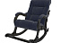 Кресло-качалка Модель 77, венге, Verona Denim Blue. Фото 1