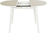 Стол «Ривьера» круг стекло капучино, белый прямые. Фото 3