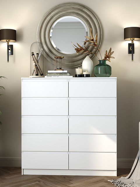 Комод Мори МК 1200.10, Белый. Фото 7