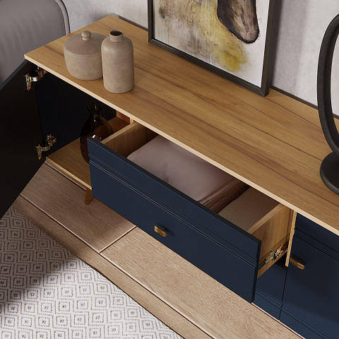 Тумба Вега Сапфир ТВ 1500, темно-синий. Фото 4