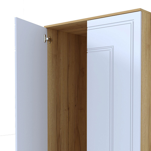 Шкаф Вега Сапфир 2дв, белый глянец. Фото 5