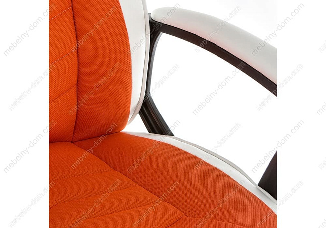 Компьютерное кресло Gamer белое / оранжевое. Фото 6