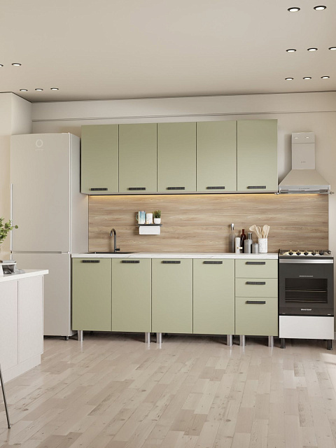 Кухонный гарнитур «Лаванда» 2,0м, фисташка. Фото 2