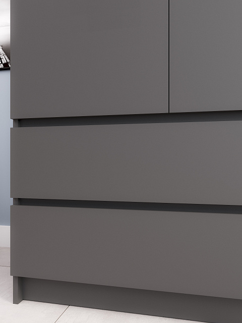 Шкаф Мори МШ 900.1, Графит. Фото 5