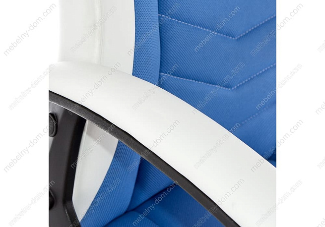 Компьютерное кресло Gamer белое / синее. Фото 8