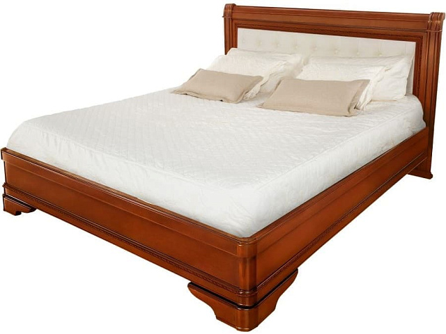 Кровать с мягким изголовьем Палермо 180 Т-748, янтарь. Фото 1
