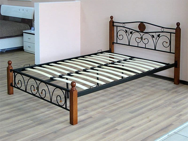 Кровать c матрасом «PS-8823» 140x200, античный дуб. Фото 4