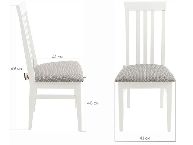 Стул «Марио», эмаль белая. Фото 8