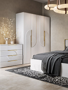 Комод «Монтиз» 4я КМК 1003.3, белый/ясень текстурный от магазина Мебельный дом