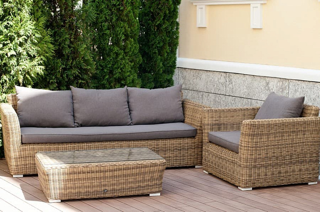 Столик Капучино, соломенный. Фото 4