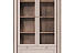 Шкаф с витриной «Прато» 2дв, таксония шоколад/кофе с молоком. Фото 2