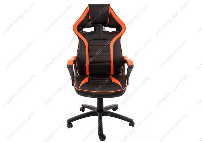 Офисное кресло Monza черное / оранжевое. Фото 1