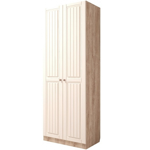 Шкаф «Богуслава» М2 2д, дуб баррик/крем брюле. Фото 1