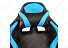Компьютерное кресло Racer черное / голубое. Фото 5