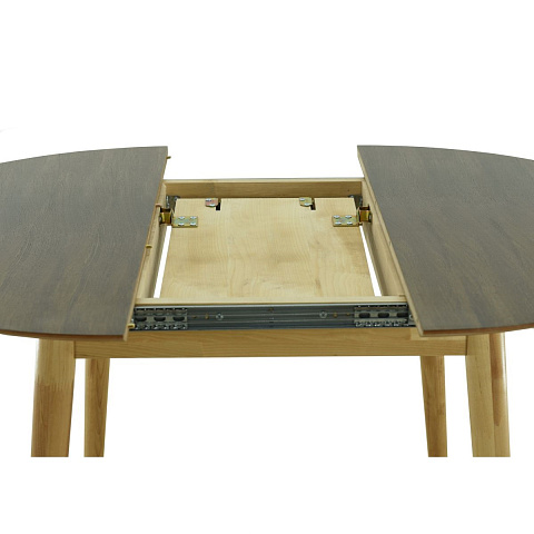 Стол «Крит» D105, дуб светлый/орех темный. Фото 3