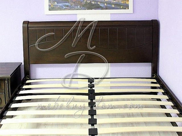 Кровать из массива гевеи «I-3655», венге. Фото 5