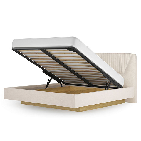 Кровать Вега Сапфир 11м 160x200, бежевая. Фото 2