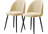 Комплект стульев «Лео» 2шт, Бренди 37, каркас черный. Фото 1