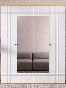 Шкаф Вега Саксония 180, белый матовый от магазина Мебельный дом