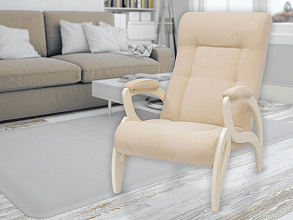 Кресло для отдыха, Модель 51 «Весна», дуб шампань, Verona Vanilla от магазина Мебельный дом