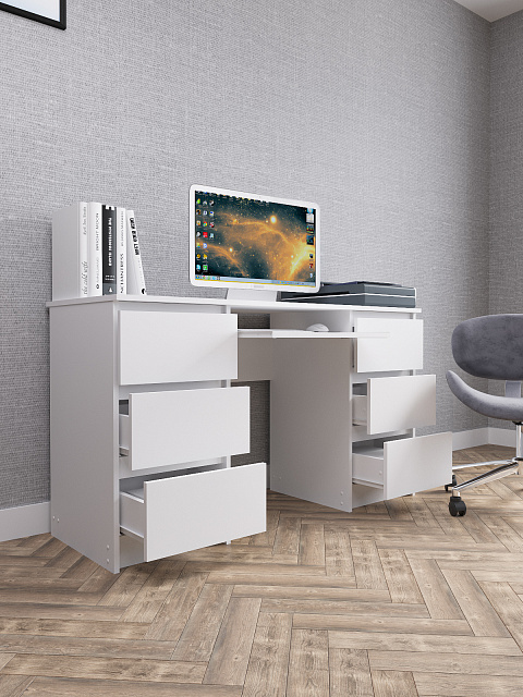 Стол Мори МС-2, Белый. Фото 3