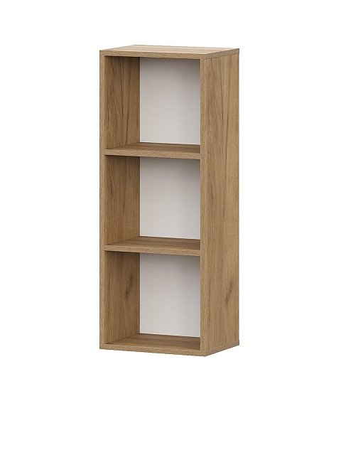 Шкаф навесной «Милан», дуб золотой/белый матовый. Фото 2