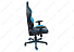 Компьютерное кресло Racer черное / голубое. Фото 4