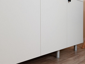 Кухонный гарнитур «Ева» 120см, Белый шагрень (дуб классический) от магазина Мебельный дом