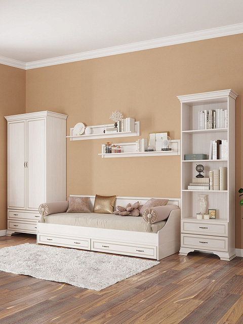 Шкаф Сиена 2дв, бежевый. Фото 5