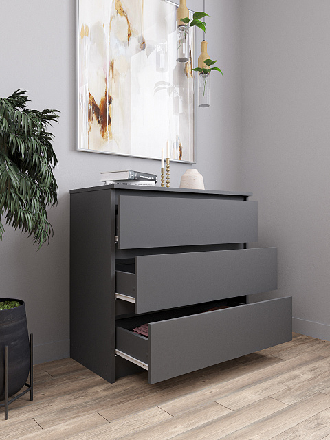 Комод Мори МК 800.1, Графит. Фото 3