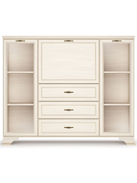 Шкаф Сиена низкий 2дв, бежевый. Фото 2