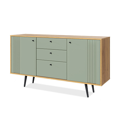 Комод Вега Саксония 150, серо-зеленый. Фото 1