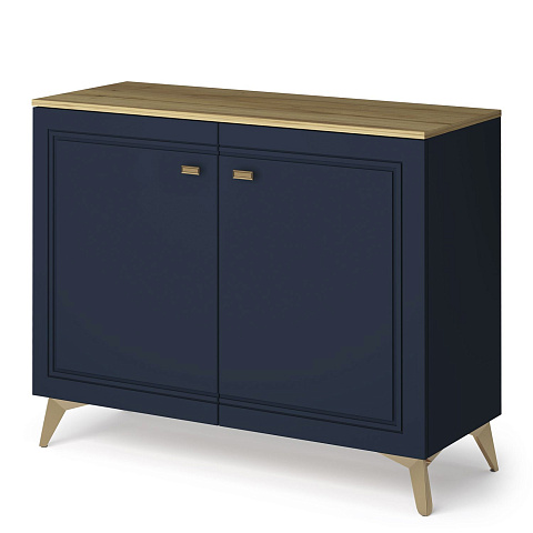 Комод Вега Сапфир 1000 с дверцами, темно-синий. Фото 3