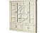 Книжный стеллаж для библиотеки «Верди Люкс4» П523.Н4, слоновая кость. Фото 1