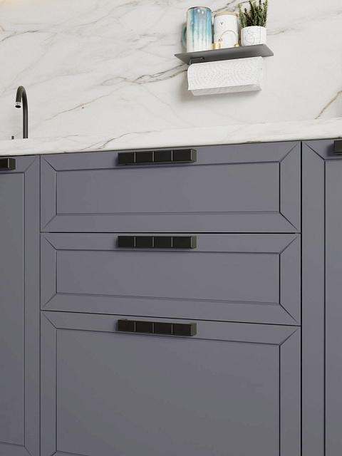 Кухонный гарнитур «Лилия» 1,8м, сталь. Фото 3