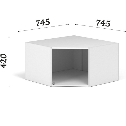 Антресоль «Чикаго», белая. Фото 2