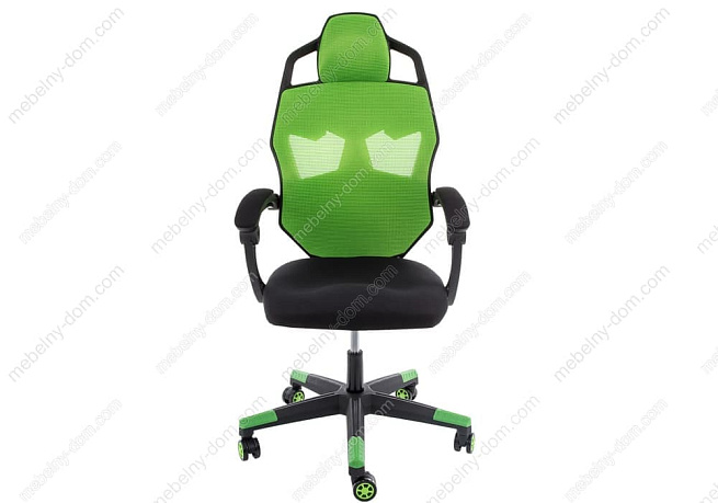 Компьютерное кресло Knight черное / зеленое. Фото 3