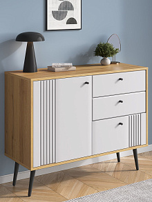 Комод Вега Саксония 105, белый матовый от магазина Мебельный дом