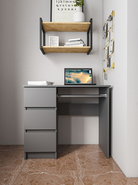 Стол Мори МС-6 левый, Графит. Фото 1