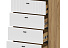 Комод «Милан» 4я, дуб золотой/белый матовый. Фото 2