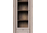 Шкаф с витриной «Прато», таксония шоколад/кофе с молоком. Фото 1
