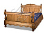 Кровать из массива сосны «Викинг GL», сосна вощеная. Фото 1
