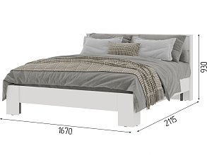 Кровать «Хелен» КР-03 160x200, белая от магазина Мебельный дом