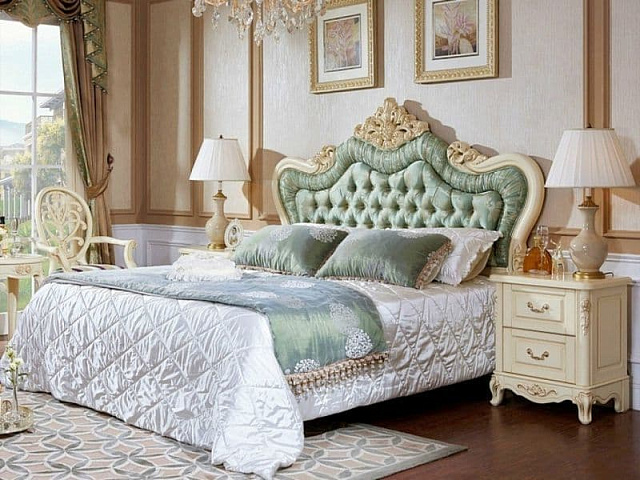 Кровать «Милано» MK-1860-IV 180, слоновая кость. Фото 1