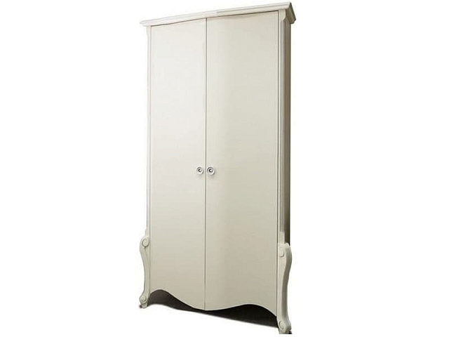 Шкаф для одежды «Луиза» ММ 227-01/02Б, белая эмаль. Фото 1
