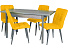 Стол М65 «Денвер» ДП1-01-06 1100(1400)*680 ЛДСП «Навара», квадратные металлик. Фото 9