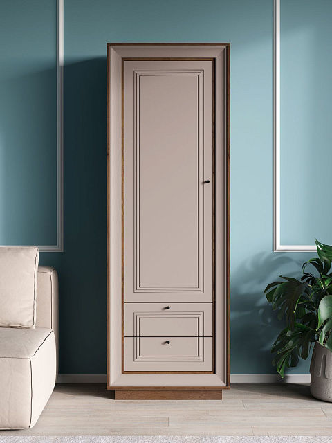 Шкаф «Прато», таксония шоколад/кофе с молоком. Фото 6