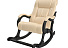 Кресло-качалка Модель 77, венге, Polaris Beige. Фото 1
